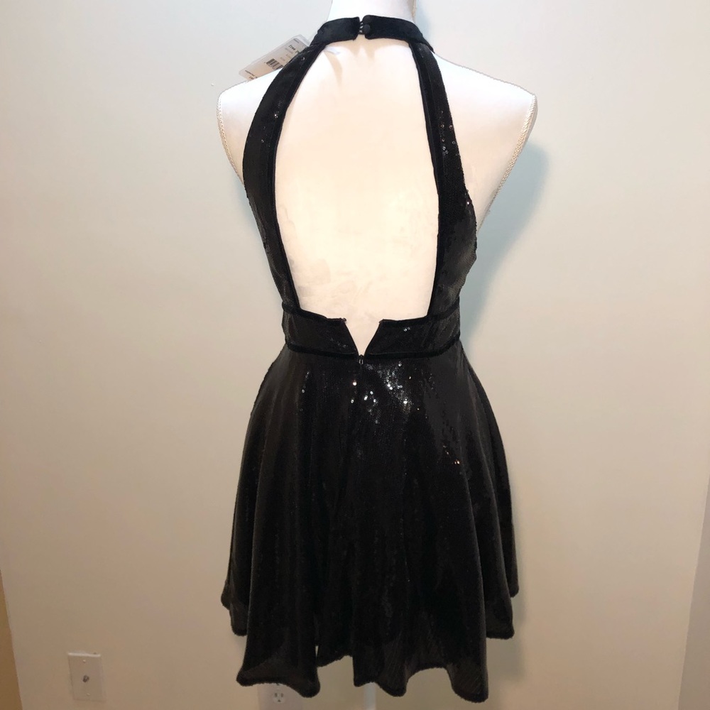 NWT Free People Black sequin dress size 4 - Picture 4 of 6